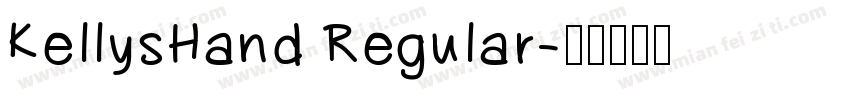 KellysHand Regular字体转换